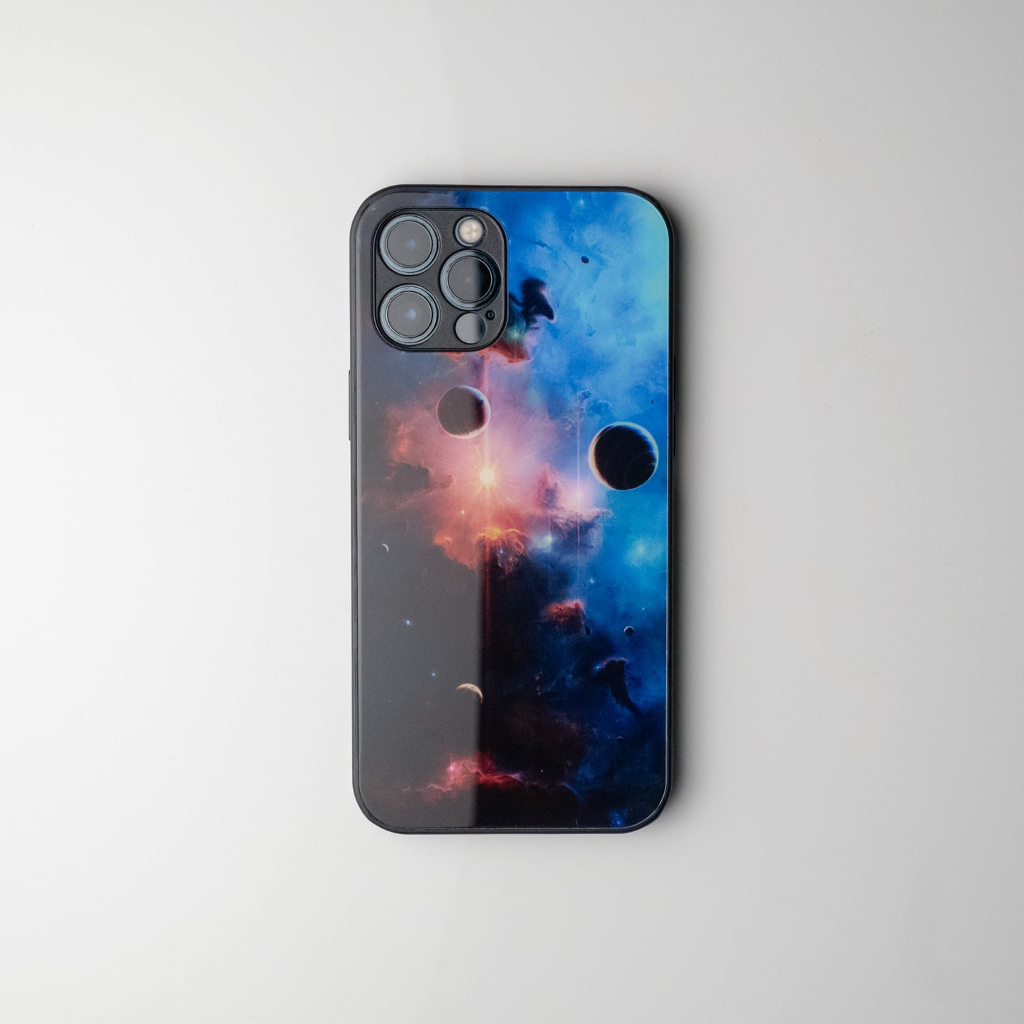 Space glass iPhone case